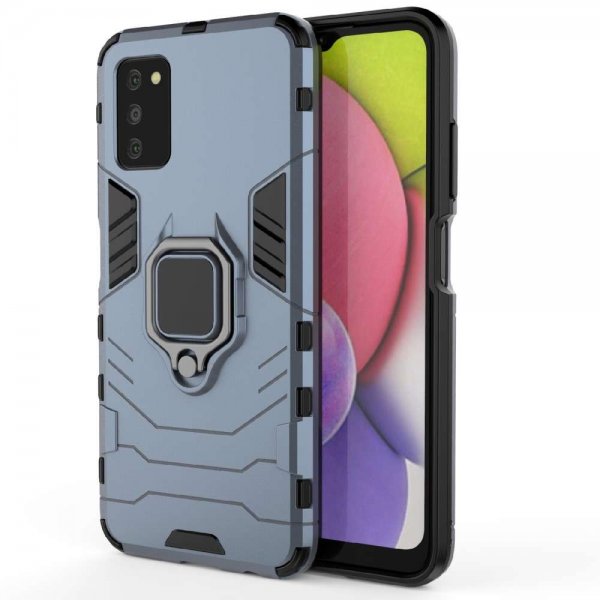 Samsung Galaxy A03s Cover med Ringholder Blå