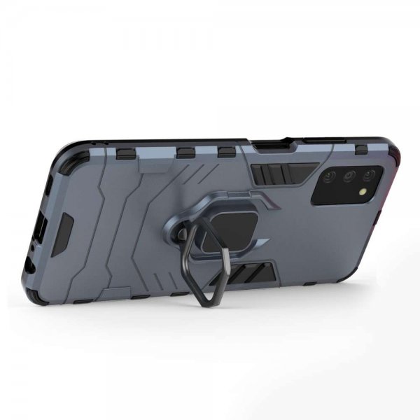 Samsung Galaxy A03s Cover med Ringholder Blå