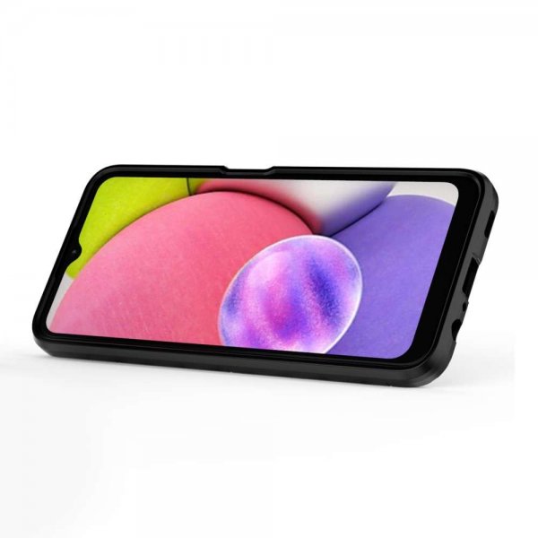 Samsung Galaxy A03s Cover med Ringholder Sort