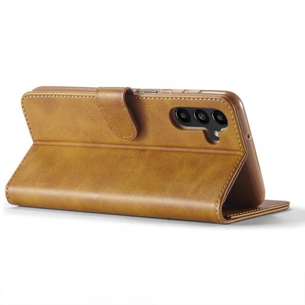 Lc.Imeeke Samsung Galaxy A04s/Galaxy A13 5G Etui med Kortlomme Standfunktion Lysebrun
