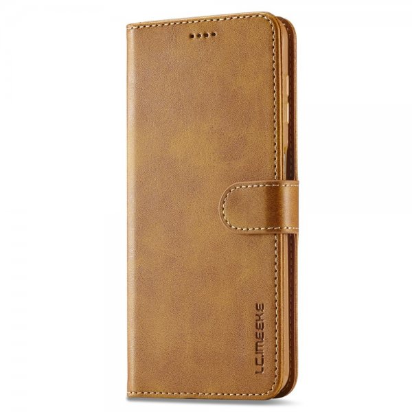 Lc.Imeeke Samsung Galaxy A05s Cover med Kortlomme Stativfunktion Lysebrun