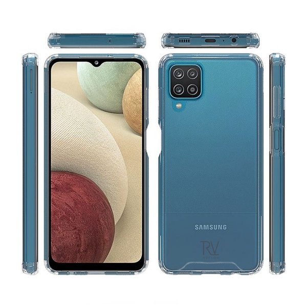 Rvelon Samsung Galaxy A12 Cover Stødsikkert Transparent