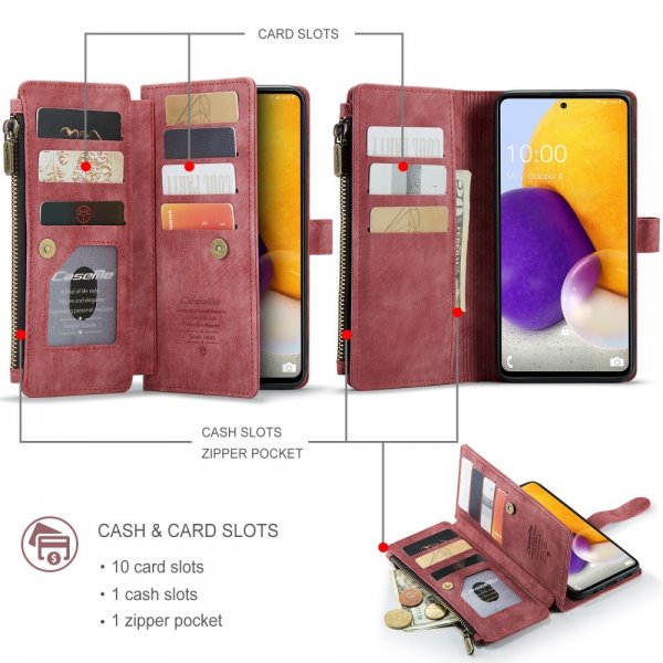 CaseMe Samsung Galaxy A13 4G Cover C30 Series Rød
