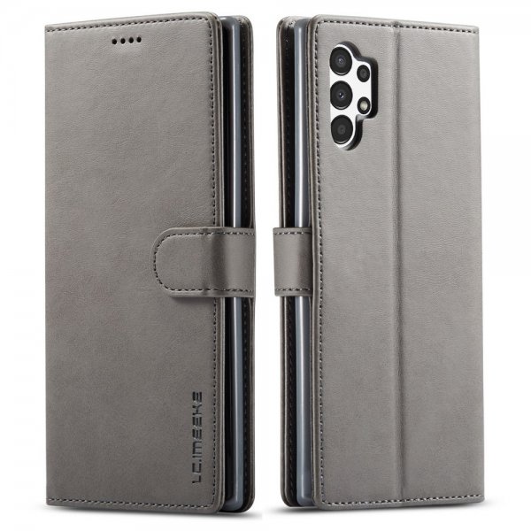 Lc.Imeeke Samsung Galaxy A13 4G Cover med Kortlomme Kickstand Funktion Grå
