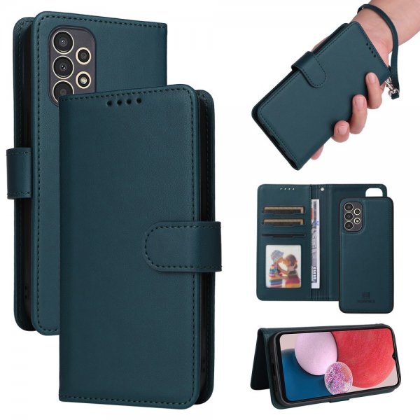 Betræk Samsung Galaxy A13 4G Etui med aftageligt Cover 005 Blå