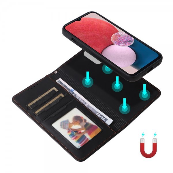 Betopnice Samsung Galaxy A13 4G Etui med aftageligt Cover 005 Sort