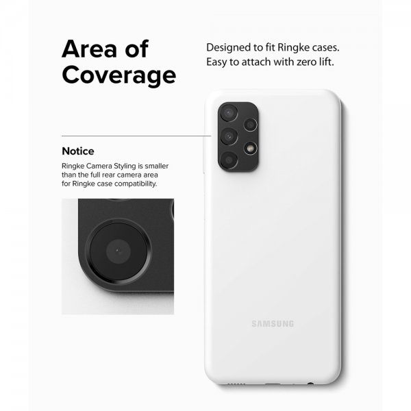 Ringke Samsung Galaxy A13 4G Kamerabeskyttelse Kamerastyling Sort