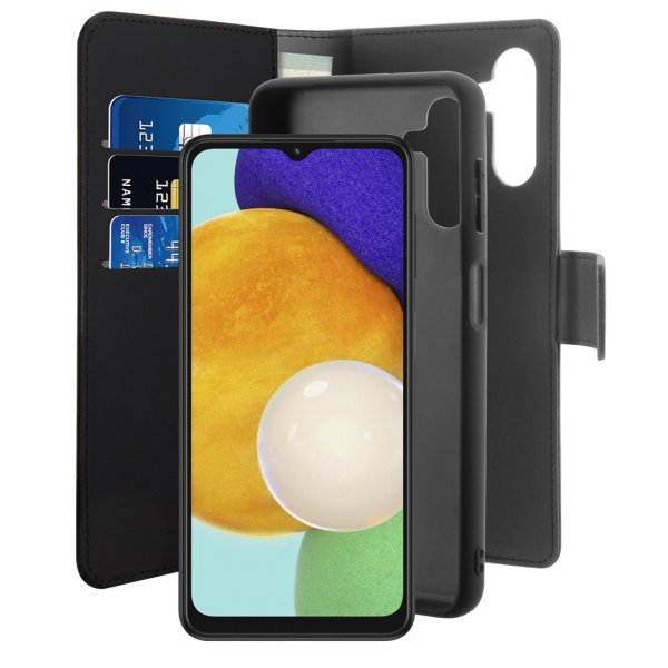 Puro Samsung Galaxy A13 5G/Galaxy A04s Cover 2 i 1 Pung Etui Aftageligt Cover Sort