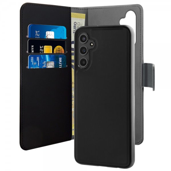 Puro Samsung Galaxy A15 Cover Wallet Detachable 2 in 1 Sort