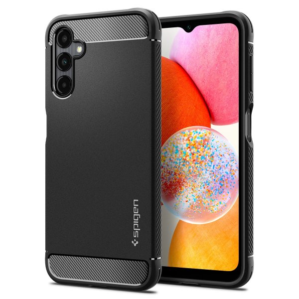 Spigen Samsung Galaxy A14 Cover Rugged Armor Mat Sort