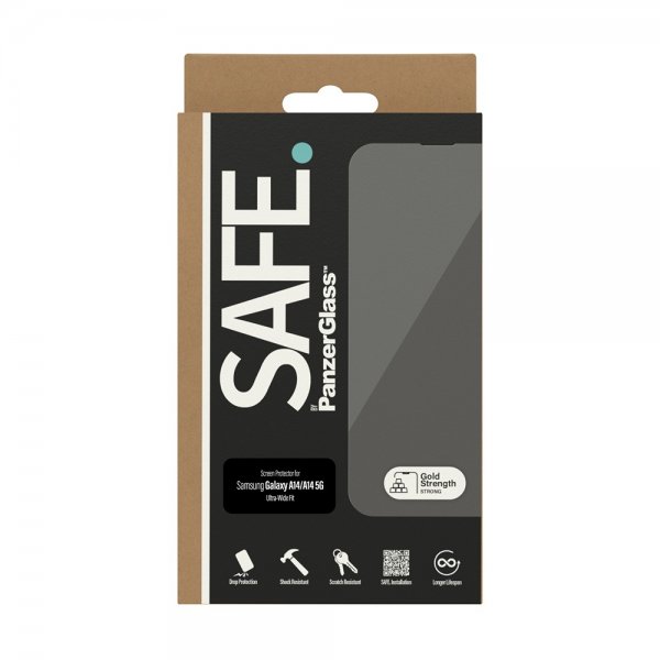 SAFE by PanzerGlass Samsung Galaxy A14 Skærmbeskytter Ultra-Wide Fit