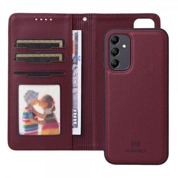 Samsung Galaxy A14 Cover med Aftageligt Cover 005 Rød
