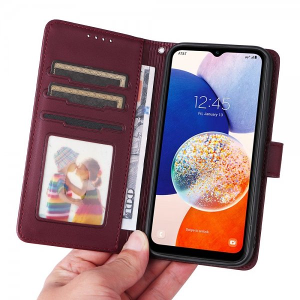 Samsung Galaxy A14 Cover med Aftageligt Cover 005 Rød