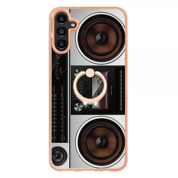 Samsung Galaxy A14 Cover med Fingerring Motiv Radio