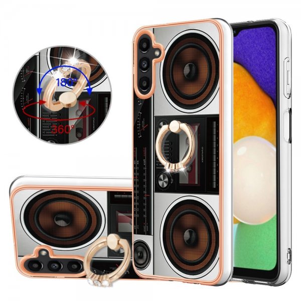 Samsung Galaxy A14 Cover med Fingerring Motiv Radio