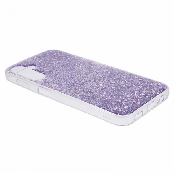 Nordic Covers Samsung Galaxy A14 Cover Sparkle Series Lilla Lilla