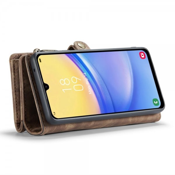 CaseMe Samsung Galaxy A15 Cover 008 Series Aftagelig Skal Brun
