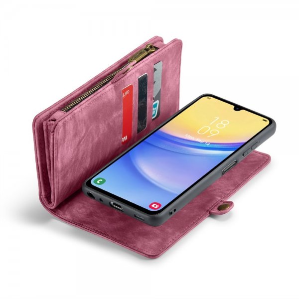 CaseMe Samsung Galaxy A15 Cover 008 Series Aftagelig Skal Rød