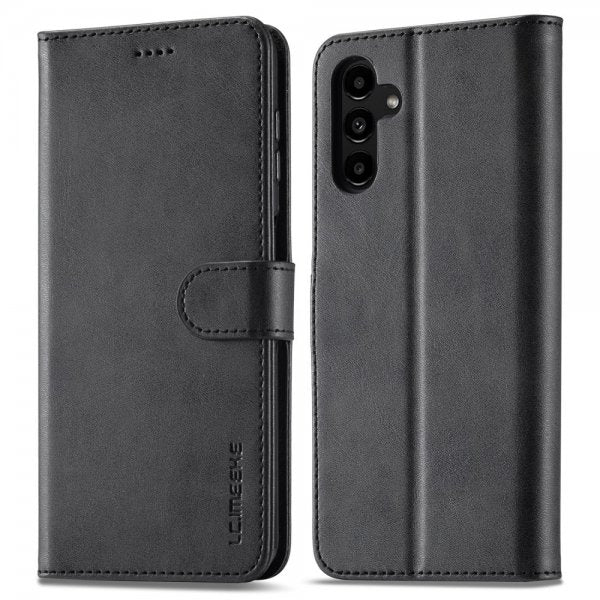 Lc.Imeeke Samsung Galaxy A15 Cover med Kortrum og Standfunktion Sort