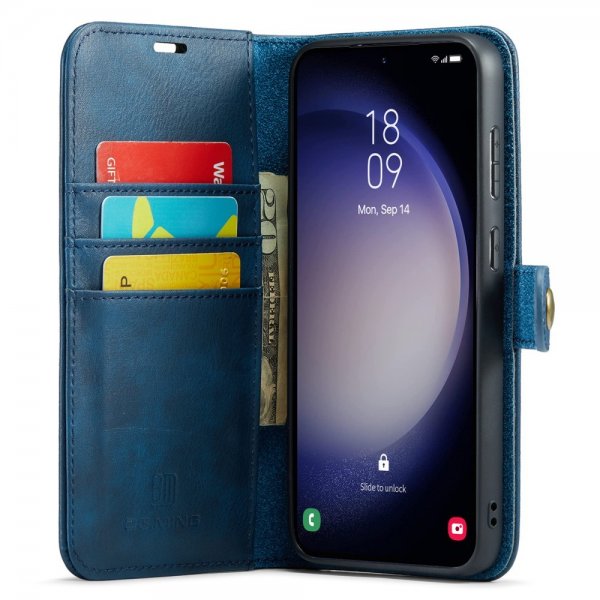 Dg.Ming Samsung Galaxy A15 Etui med Aftageligt Cover Blå