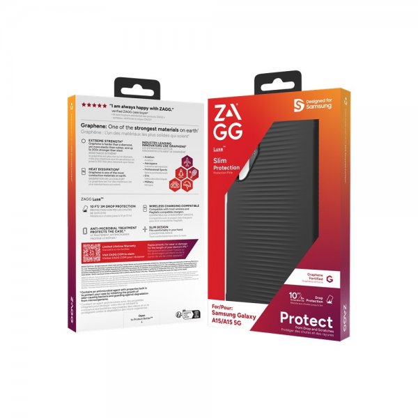 ZAGG Samsung Galaxy A15 Cover Luxe Sort