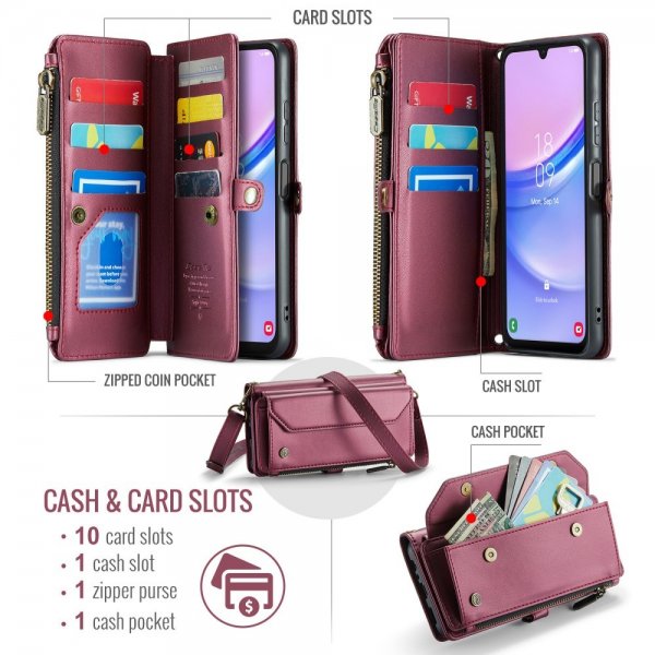 CaseMe Samsung Galaxy A16 Etui C36 Serie Rød