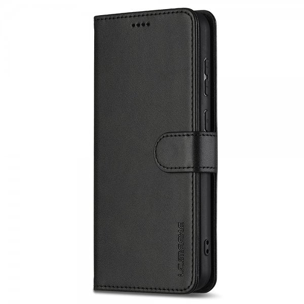 Lc.Imeeke Samsung Galaxy A16 Cover med Kortlomme Stativfunktion Sort