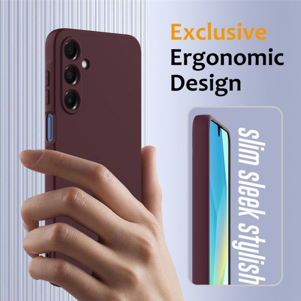 Samsung Galaxy A16 Cover med Rem Silikone MagSafe Vinrød