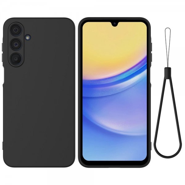 Samsung Galaxy A16 Cover med Rem Silikone Sort