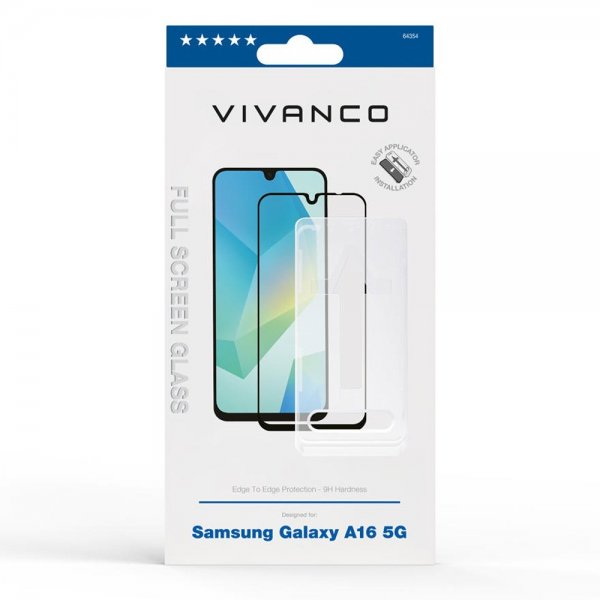 Vivanco Samsung Galaxy A16 Skærmbeskyttelse Fuld Skærm