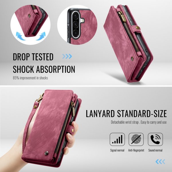 CaseMe Samsung Galaxy A17 Cover 008 Series Aftageligt Cover Rød