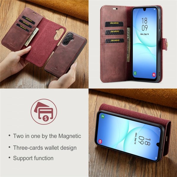 Dg.Ming Samsung Galaxy A17 Cover med Aftageligt Cover Rød