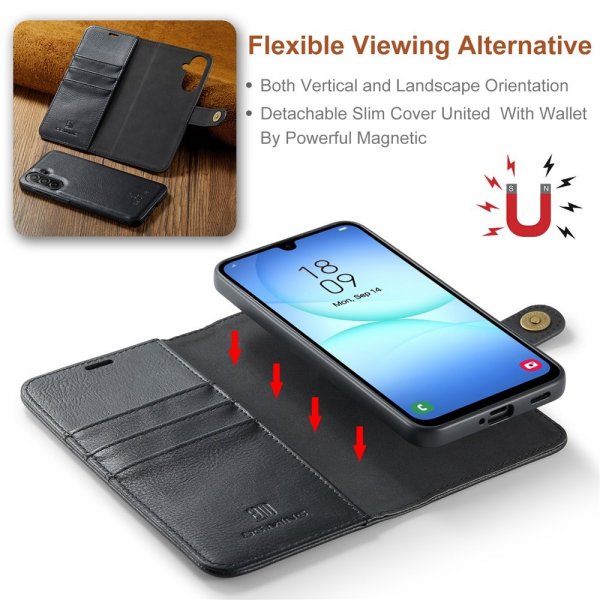 Dg.Ming Samsung Galaxy A17 Cover med Aftageligt Cover Sort