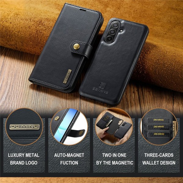Dg.Ming Samsung Galaxy A17 Cover med Aftageligt Cover Sort
