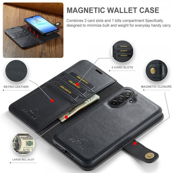 Dg.Ming Samsung Galaxy A17 Cover med Aftageligt Cover Sort