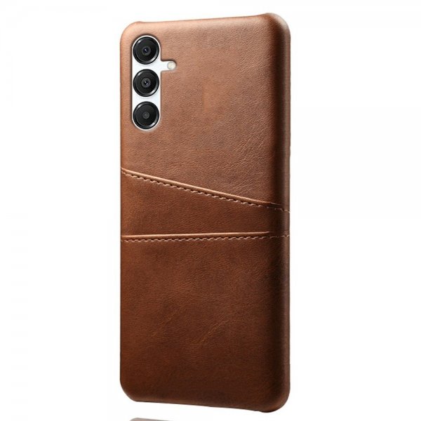 Samsung Galaxy A17 Cover med to Kortlommer Mørkebrun
