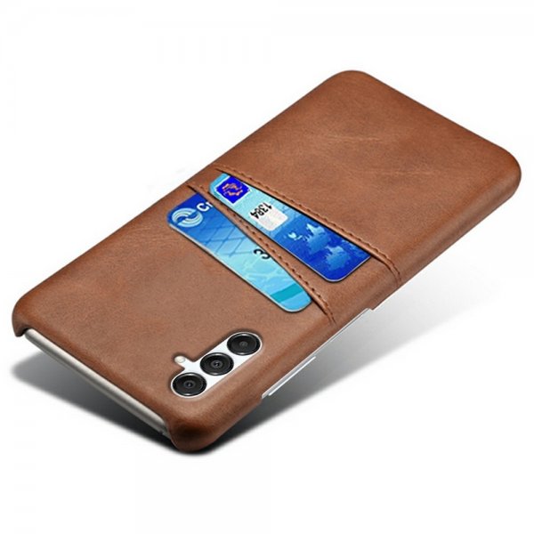 Samsung Galaxy A17 Cover med to Kortlommer Mørkebrun