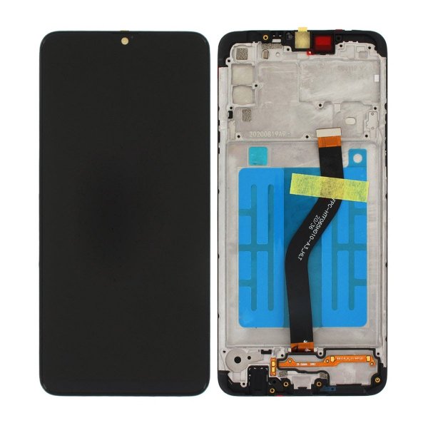 Samsung Galaxy A20s Skærm med LCD Display Original - Sort