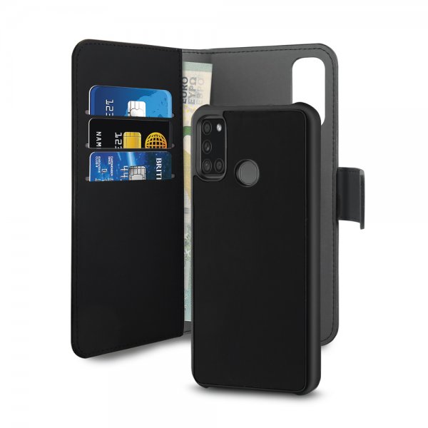 Puro Samsung Galaxy A21s Etui Wallet Detachable 2-i-1 Sort