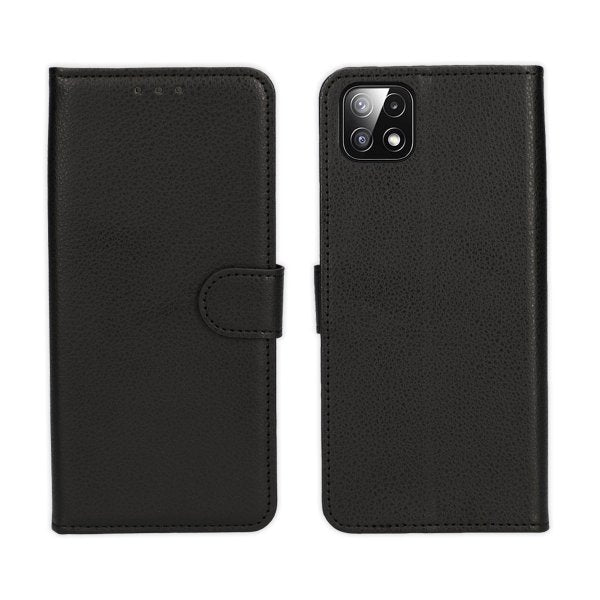 Samsung Galaxy A22 5G Cover med Stativ Sort
