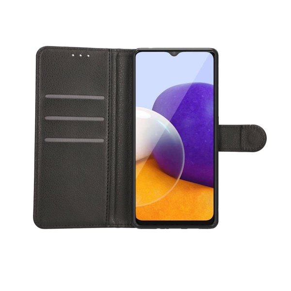 Samsung Galaxy A22 5G Cover med Stativ Sort