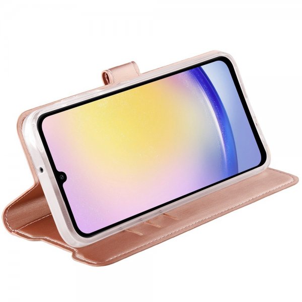 Vivanco Samsung Galaxy A25 Cover Classic Wallet Rosaguld