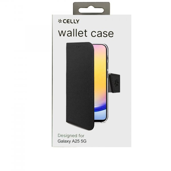 Celly Samsung Galaxy A25 Cover Wally Wallet Case Sort