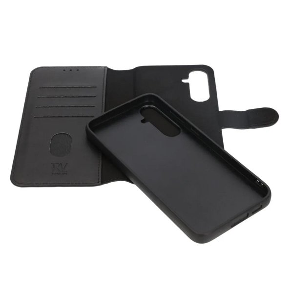 Rvelon Samsung Galaxy A25 Cover Magnetisk Aftageligt Etui Sort