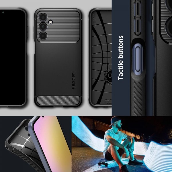 Spigen Samsung Galaxy A25 Cover Rugged Armor Mat Sort