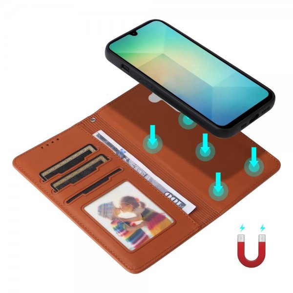 Betopnice Samsung Galaxy A26 Etui med Aftageligt Cover 005 Brun