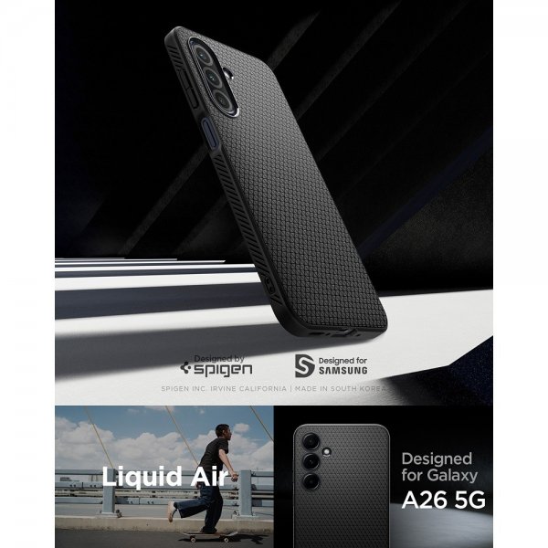 Spigen Samsung Galaxy A26 Cover Liquid Air Mat Sort