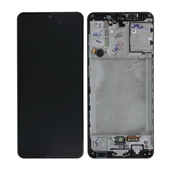 Samsung Galaxy A31 Skærm med LCD Display Original - Sort