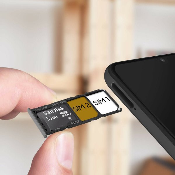 Samsung Galaxy A32 4G SIM-kortholder - Sort