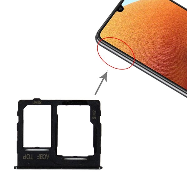 Samsung Galaxy A32 5G Simkortholder - Sort
